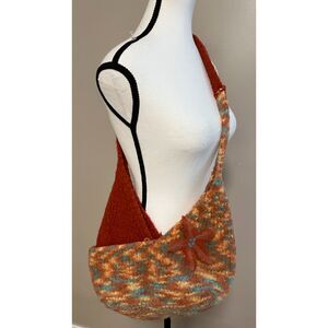 Felted wool crossbody bag